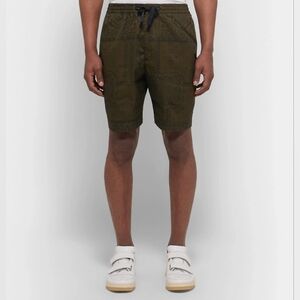Officine Generale 's Shorts  Army-Green Bandana‎ Print Mens XL Street Wear